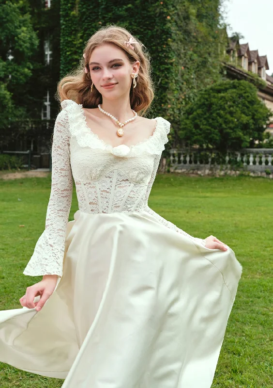 Year-End Clearance White Moon Dance Corset Dress