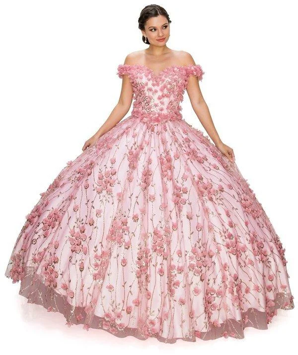 Major Savings floral midi dressOff Shoulder Long Quinceanera Dress
