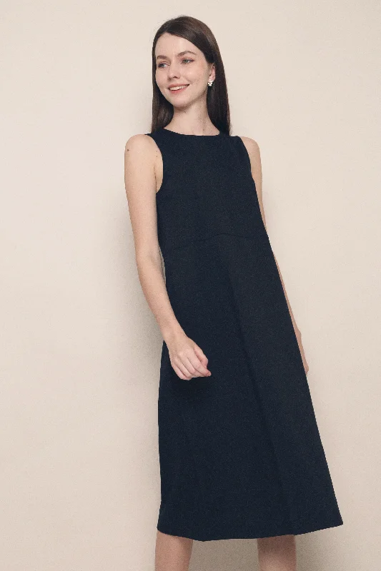 Extra Savings Lilit Shift Midi Dress Navy