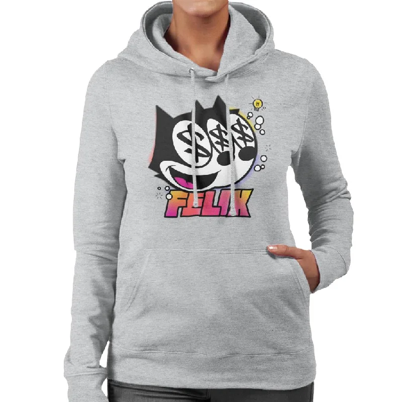 Best Seller cool street hoodieFelix The Cat Dollar Sign Women's Hooded Sweatshirt