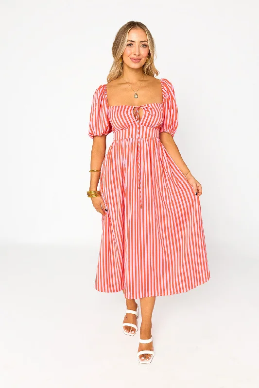 Massive Deals floral dressOlsen Midi Dress - Sun Glow