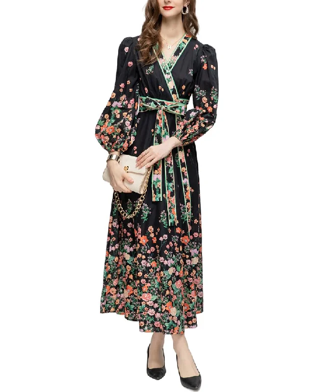 Super Deal vintage-inspired dressBURRYCO Maxi Dress