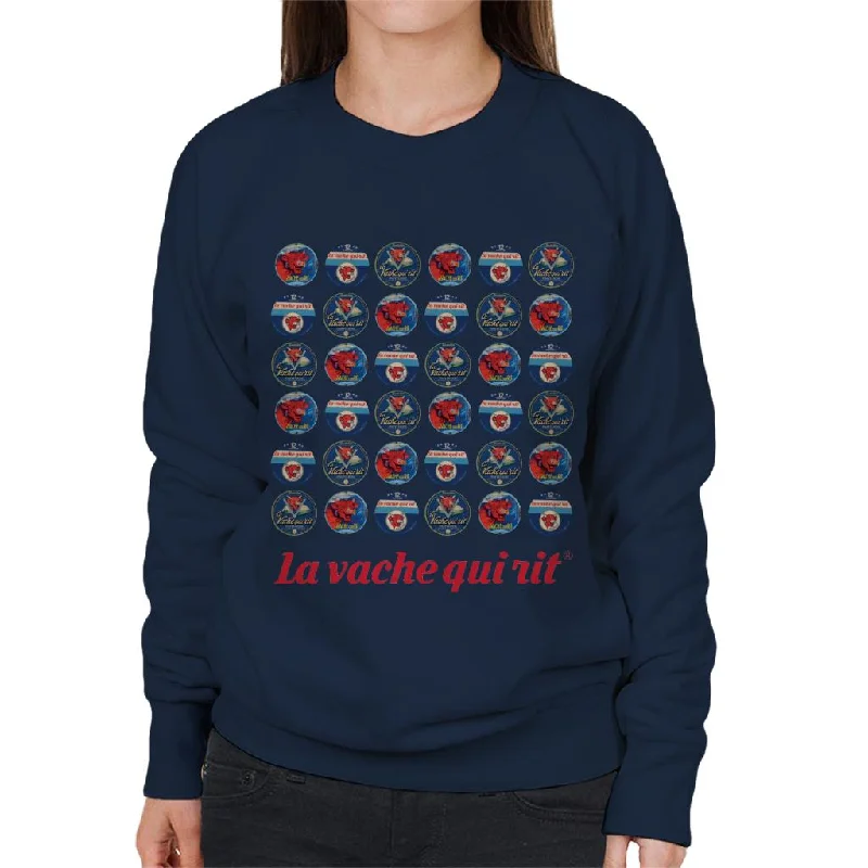 Crazy Deals oversized sports sweatshirtThe Laughing Cow 1960s Retro Logo Montage Women's Sweatshirt Crazy Deals oversized sports sweatshirtThe Laughing Cow 1960s Retro Logo Montage Women's Sweatshirt