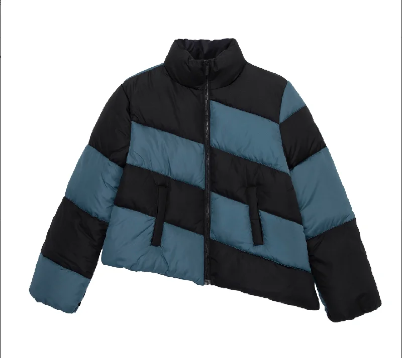 Best Bargains boho dressColorblock Puffer Jacket