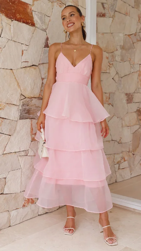 Amazing Deals Shayla Maxi Dress - Pink