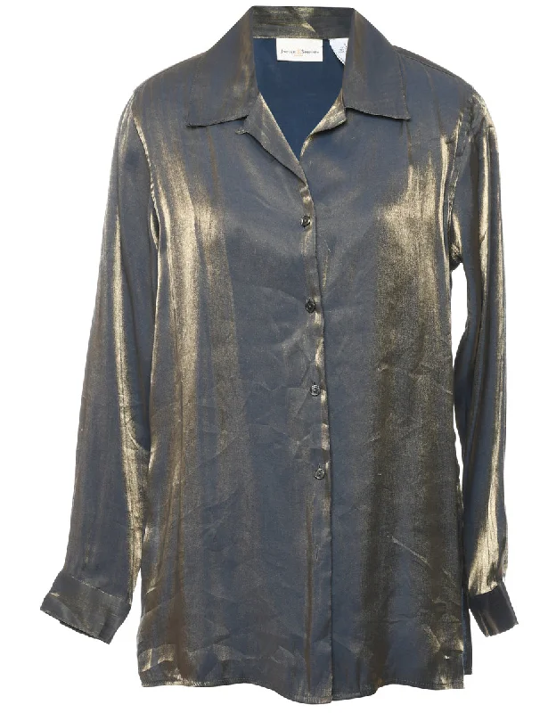 Early Bird Discount puffer jacketOlive Green Satin Evening Shirt - L