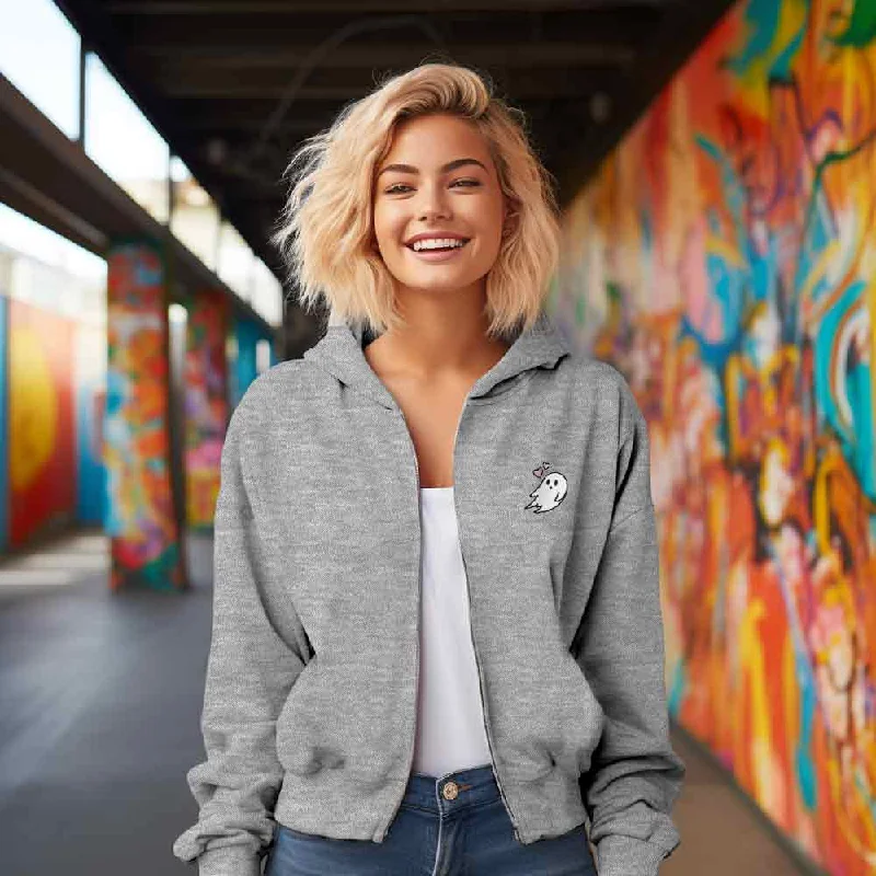 Savings Bonanza insulated winter jacketDalix Heartly Ghost Cropped Zip Hoodie
