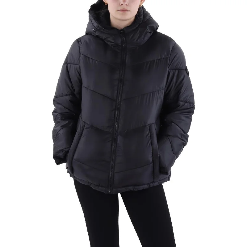 Lowest Prices fashionable quilted coatWomens Faux Fur Lined Cold Weather Puffer Jacket