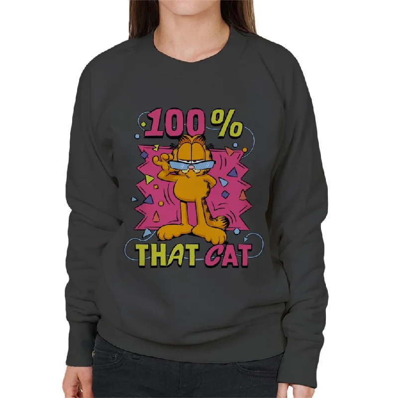 Garfield One Hundred Percent That Cat Women's Sweatshirt