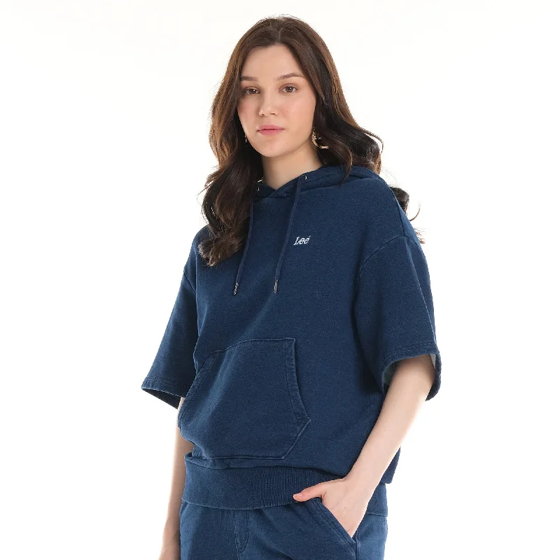 Limited Stock lightweight coatFITS 'EM ALL S/S SWEATSHIRT HOODIE IN MID LIGHT SHADE (GENDERLESS)