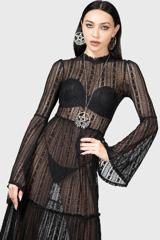 Super Deal Amanita's Sorrow Maxi Dress [B] - Resurrect